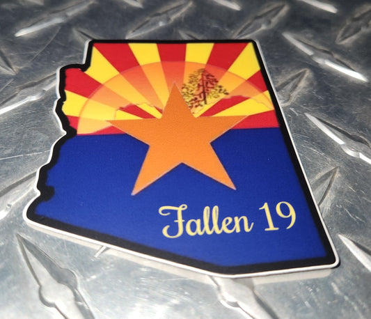 Fallen 19 AZ GMIHS 3" Sticker